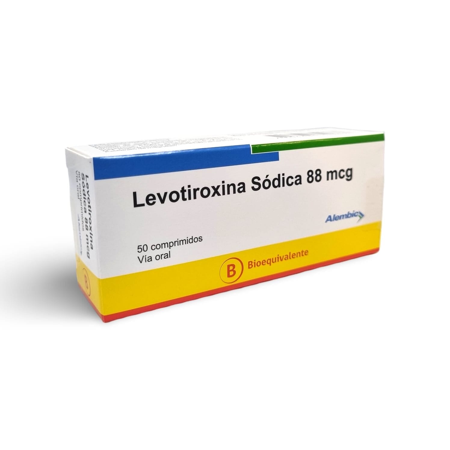 Levotiroxina 88 mcg x 50 comprimidos alembic